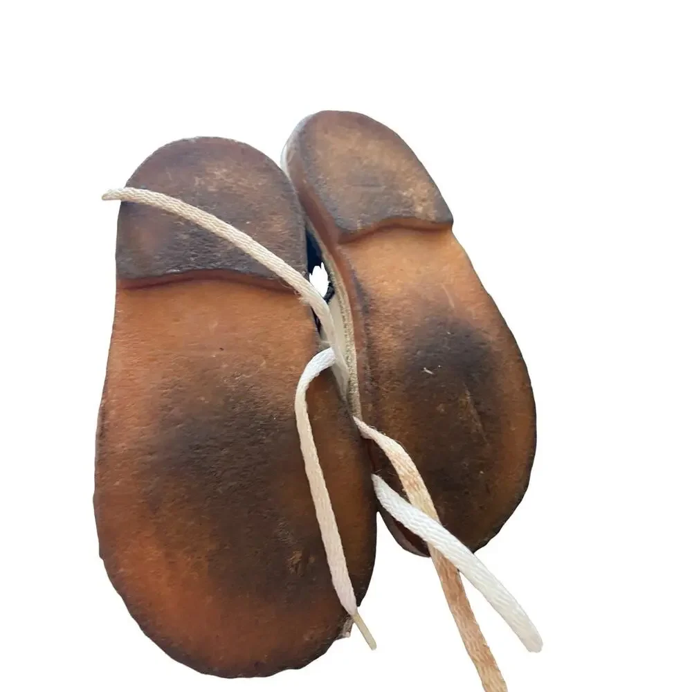 Vtg Babybotte Saddle Shoes Baby Toddler 3 White Black Oxford Leather Box